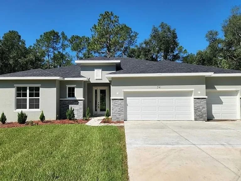 Completed Coastal Pointe home on Wild Olive Court in Homosassa