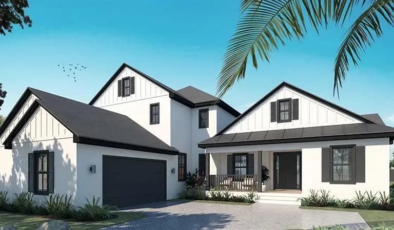 Completed Coastal Pointe home on Creek Ridge Road in Brooksville